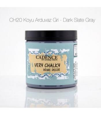 Cadence Very Chalky Home Decor Mobilya Boyası 500 ml. CH-20 KOYU ARDUVAZ GRİ - 1