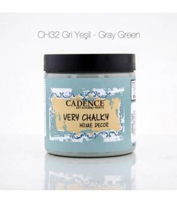 Cadence Very Chalky Home Decor Mobilya Boyası 500 ml. CH-32 GRİ YEŞİL - 1