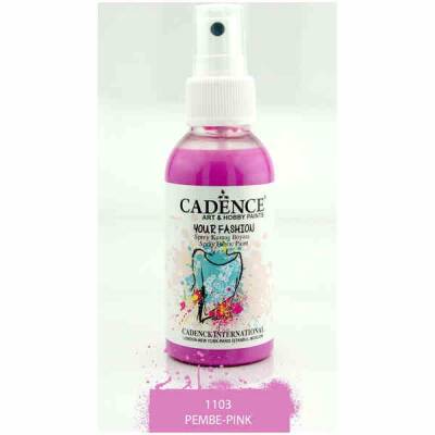 Cadence Your Fashion Sprey Kumaş Boyası 100 ml. 1103 PEMBE - 1