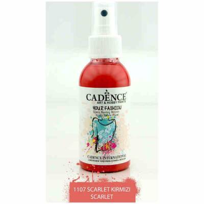 Cadence Your Fashion Sprey Kumaş Boyası 100 ml. 1107 SCARLET - 1