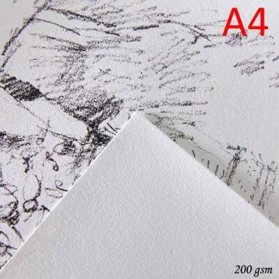 Canson 1557 Dessin JA Beyaz Resim/Çizim Kağıdı 200 gr. A4 10 Adet - 1