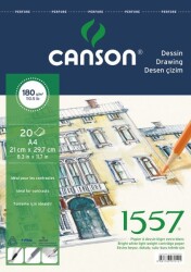 Canson 1557 Dessin Resim Ve Çizim Blok 180 gr. Spiralli A4 20 Sayfa - 1