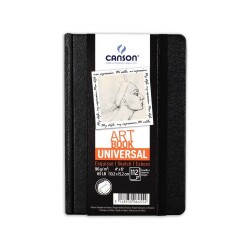 Canson Art Book Universal Sert Kapak Lastikli Eskiz Defteri 96 gr. 10,2x15,2 cm. 112 yp. - 1