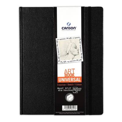 Canson Art Book Universal Sert Kapak Lastikli Eskiz Defteri 96 gr. 21,6x27,9 cm. 112 yp. - 1