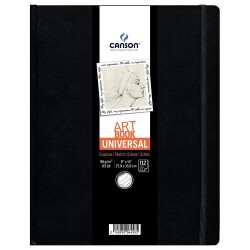 Canson Art Book Universal Sert Kapak Lastikli Eskiz Defteri 96 gr. 27,9x35,6 cm. 112 yp. - 1