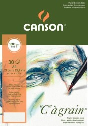 Canson Ca Grain İnce Dokulu Eskiz Blok 180 gr. A4 30 Sayfa - 1