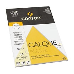 Canson Calque Aydınger Blok 70 gr. A3 50 yp. - 1