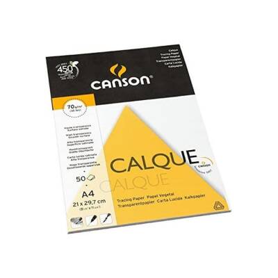 Canson Calque Aydınger Blok 70 gr. A4 50 yp. - 1