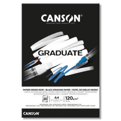Canson Graduate Siyah Çizim Blok 120 gr. A4 20 yp. - 1