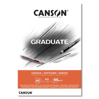 Canson Graduate Sketching Eskiz Defteri 96 gr. A3 40 yp. - 1