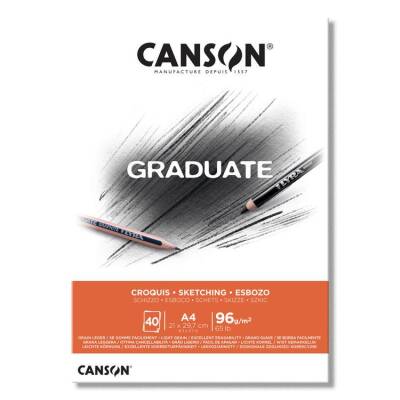 Canson Graduate Sketching Eskiz Defteri 96 gr. A4 40 yp. - 1