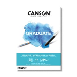 Canson Graduate Watercolour Suluboya Blok 250 gr. A4 20 yp. - 1