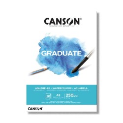 Canson Graduate Watercolour Suluboya Blok 250 gr. A5 20 yp. - 1