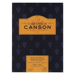 Canson Heritage Sulu Boya Blok 300 gr. 23x31 cm. 12 yp. Soğuk Baskı - 1