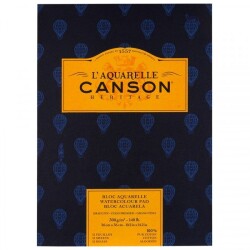 Canson Heritage Sulu Boya Blok 300 gr. 26x36 cm. 12 yp. Soğuk Baskı - 1