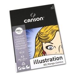 Canson Illustration Çizim Defteri A3 250 gr. 12 Sayfa - 1