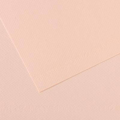 Canson Mi-Teintes Dokulu Fon Kartonu 50x65 cm. 25'li Paket 103 Dawn Pink - 1