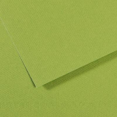 Canson Mi-Teintes Dokulu Fon Kartonu 50x65 cm. 25'li Paket 475 Apple Green - 1