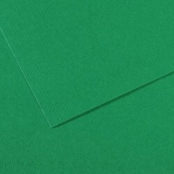 Canson Mi-Teintes Dokulu Fon Kartonu 50x65 cm. 25'li Paket 575 Brilliard Green - 1