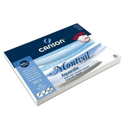 Canson Montval Maxi Pack Suluboya Blok 300 gr. 100 Sayfa 29,7x42 cm. (A3) - 1