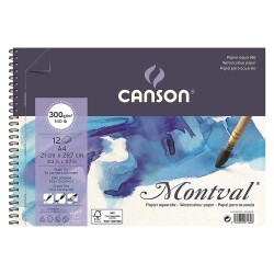 Canson Montval Suluboya Blok 300 gr. A4 21x29,7 cm. 12 Sayfa - 1