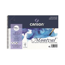 Canson Montval Suluboya Blok 300 gr. A5 13,5x21 cm. 12 Sayfa - 1