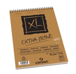 Canson XL Ekstra Beyaz Eskiz Defteri 90 gr. A5 60 Sayfa - 1