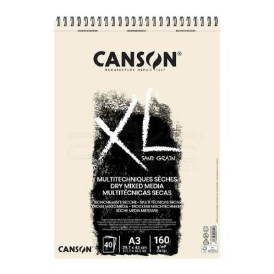 Canson XL Sand Grain Naturel Dry Mixed Media Blok 160 gr. A3 40 yp. - 1