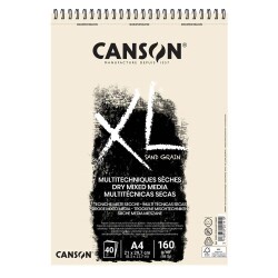 Canson XL Sand Grain Naturel Dry Mixed Media Blok 160 gr. A4 40 yp. - 1