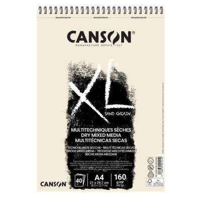 Canson XL Sand Grain Naturel Dry Mixed Media Blok 160 gr. A4 40 yp. - 1