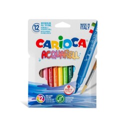 Carioca Acquarell Fırça Uçlu Keçeli Boya Kalemi 12 Renk - 1