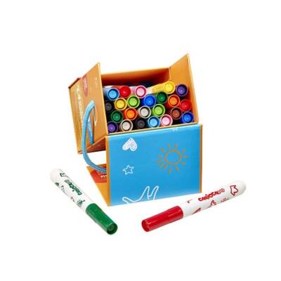 Carioca Baby Jumbo Yıkanabilir Keçeli Boya Kalemi 24'lü Sert Kutu 2+ Yaş - 2