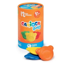 Carioca Baby Teddy Crayons Mum Boya 12 Renk 1+ Yaş - 1