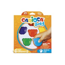 Carioca Baby Teddy Crayons Mum Boya 6 Renk 1+ Yaş - 1
