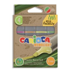 Carioca Eco Family Fosforlu İşaretleme Kalemi 4 Renk - 1