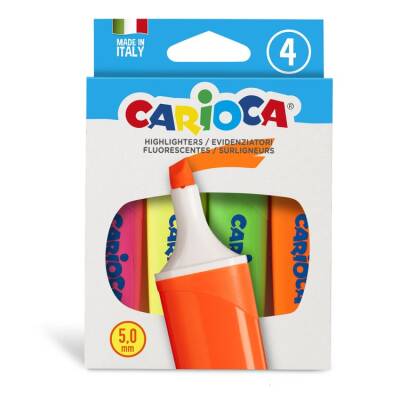 Carioca Fosforlu İşaretleme Kalemi 4 Renk (Memolight) - 1