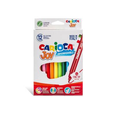 Carioca Joy Süper Yıkanabilir Keçeli Boya Kalemi 12 Renk - 1