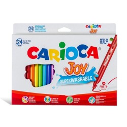 Carioca Joy Süper Yıkanabilir Keçeli Boya Kalemi 24 Renk - 1