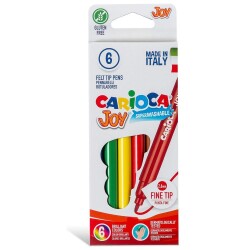 Carioca Joy Süper Yıkanabilir Keçeli Boya Kalemi 6 Renk - 1