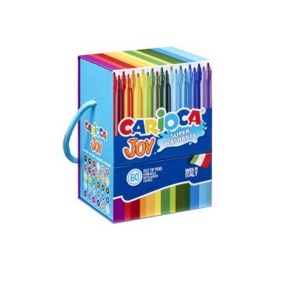 Carioca Joy Süper Yıkanabilir Keçeli Boya Kalemi 60'lı Sert Kutu - 1