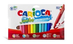 Carioca Jumbo Süper Yıkanabilir Kalın Keçeli Boya 18 Renk - 1