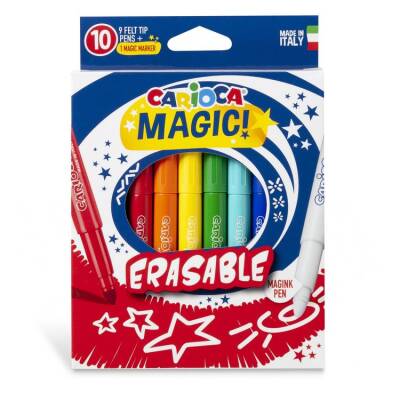 Carioca Magic Erasable Silinebilen Sihirli Keçeli Boya Kalemi 9 Renk + 1 Düzeltici - 1