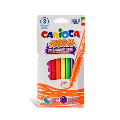 Carioca Neon Yıkanabilir Fosforlu Keçeli Kalem 8 Renk - 1