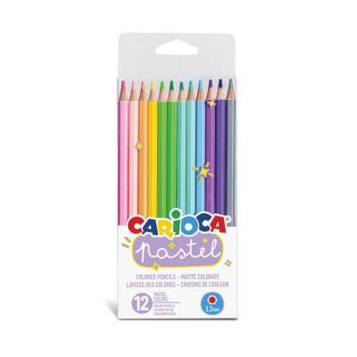 Carioca Pastel Renk Kuru Boya Kalemi 12'li - 1