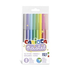 Carioca Pastel Süper Yıkanabilir Keçeli Boya Kalemi 8 Renk - 1