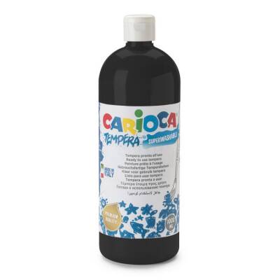 Carioca Tempera Yıkanabilir Poster Boya 1000 ml. SİYAH - 1