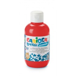 Carioca Tempera Yıkanabilir Poster Boya 250 ml. Kırmızı - 1