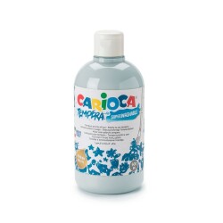 Carioca Tempera Yıkanabilir Poster Boya 500 ml. METALİK GÜMÜŞ - 1