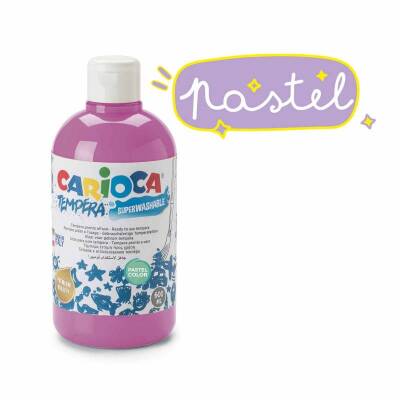 Carioca Tempera Yıkanabilir Poster Boya 500 ml. PASTEL MOR - 1