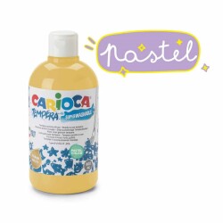 Carioca Tempera Yıkanabilir Poster Boya 500 ml. PASTEL SARI - 1